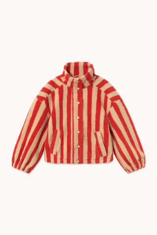 Wide Stripes Sherpa Jacket