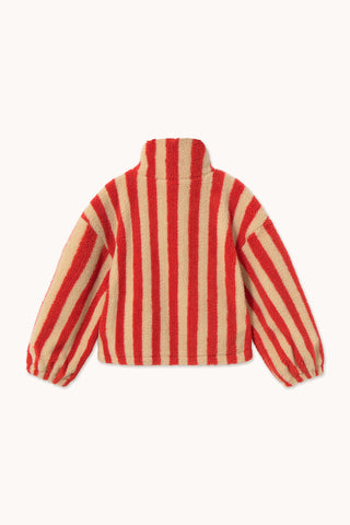 Wide Stripes Sherpa Jacket