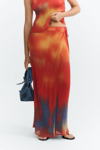 Pauline Flowers Pleated Skirt