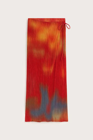 Pauline Flowers Pleated Skirt
