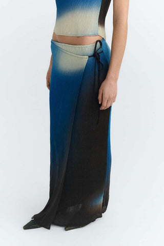 Pauline Glass Pleated Skirt