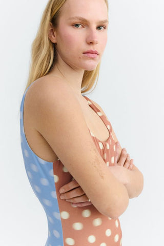 Bicolour Amalfi One Piece Bathing Suit