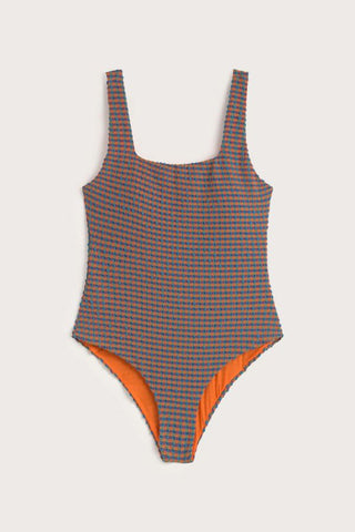 Seersucker Amalfi One Piece Bathing Suit