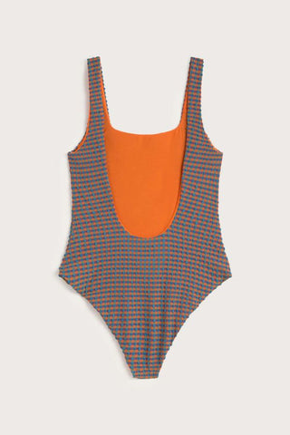 Seersucker Amalfi One Piece Bathing Suit