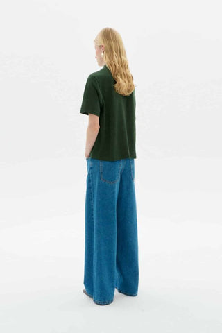 Aidin Thick Hemp T-Shirt | Bottle Green