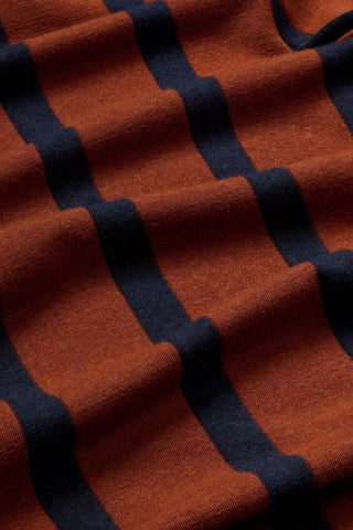Ellen Striped Wool Top | Toasted Navy