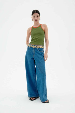 Harriet Contrast Halter Top