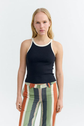 Harriet Contrast Halter Top