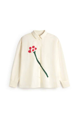 Juana Poplin Flower Blouse
