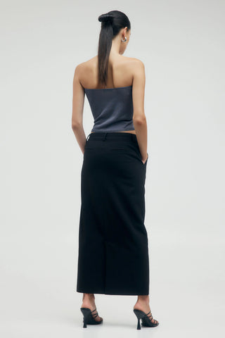Protocol Tailored Maxi Skirt | Raven