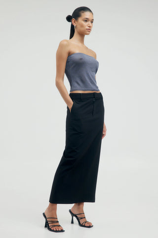 Protocol Tailored Maxi Skirt | Raven