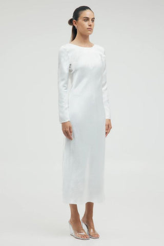 Crush Tie Back Maxi | Off White