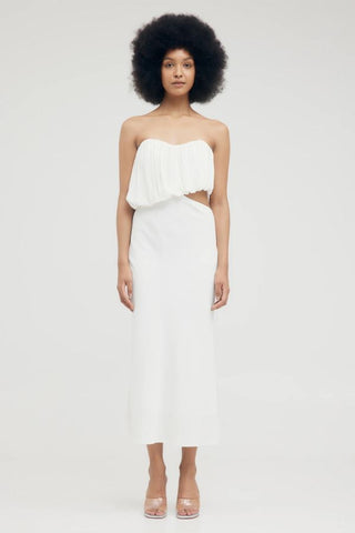 Overflow 2.0 Strapless Dress | Vanilla