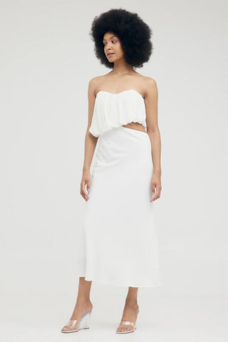 Overflow 2.0 Strapless Dress | Vanilla