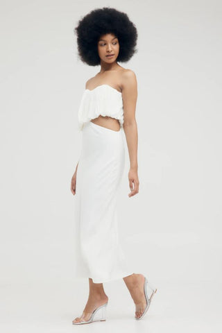 Overflow 2.0 Strapless Dress | Vanilla