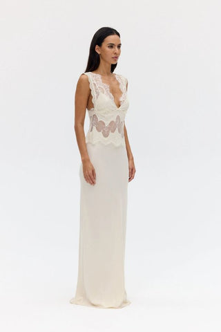 Visions Lace Floor Length Dress