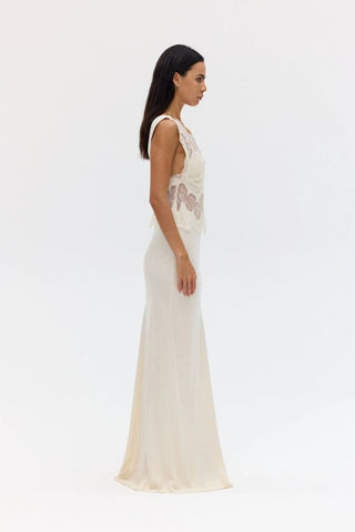 Visions Lace Floor Length Dress
