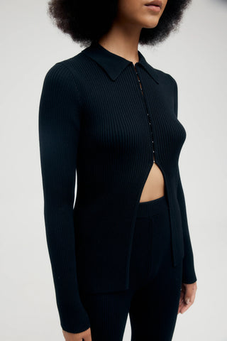 Hooked In Knit Shirt | Onyx