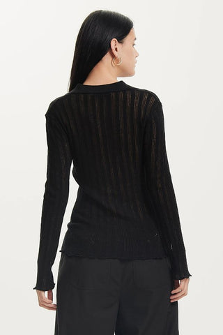 Line Up Knit Shirt | Black