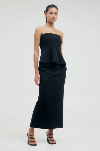 Protocol Tailored Maxi Skirt | Raven
