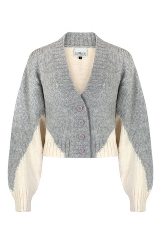 Belan Cardigan | Grey/Cream