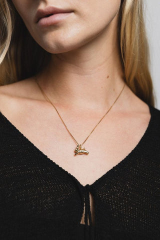 Bunny Charm Necklace | Gold