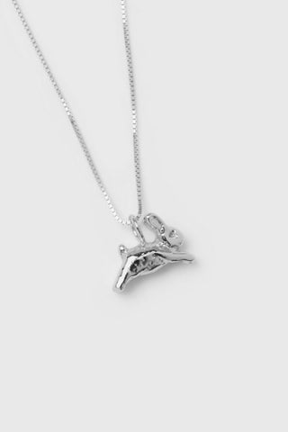 Bunny Charm Necklace | Silver