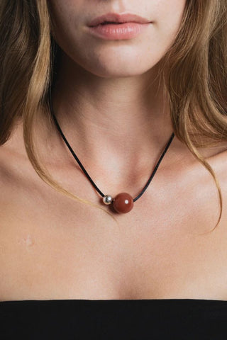 Leigh Red Agate Necklace