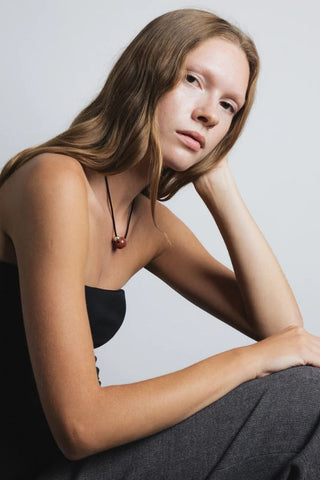 Leigh Red Agate Necklace