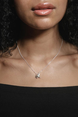 Mini Cowboy Boot and Star Charm Necklace | Silver