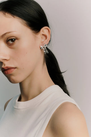 Ruby Earrings | Silver