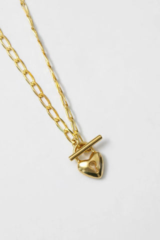Heart Toggle Necklace | Gold
