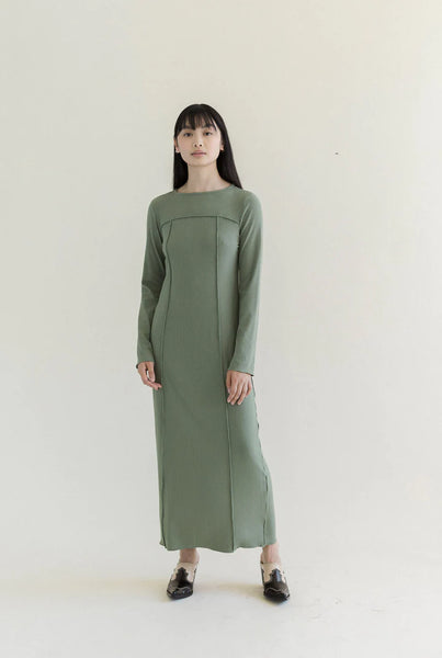 slim fit dress slacks Matcha Green Embroidered V-Neck Maxi Dress - All Dresses