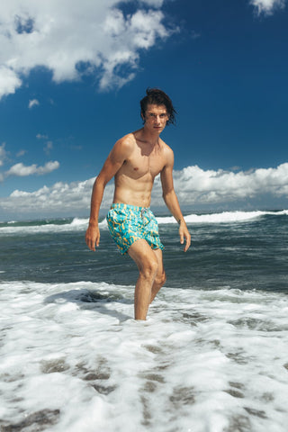 Overlay Mid Length Swim Shorts