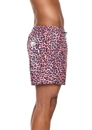 Leopard Mid Length Swim Shorts