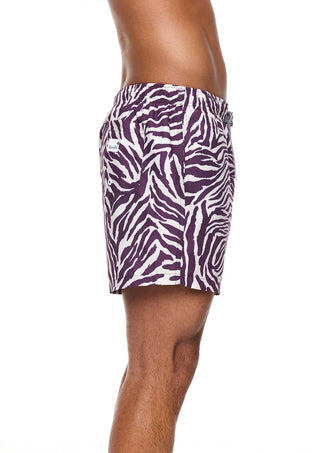 Zebra Mid Length Swim Shorts