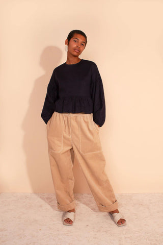 BECKETT CORDUROY TROUSERS | BEIGE
