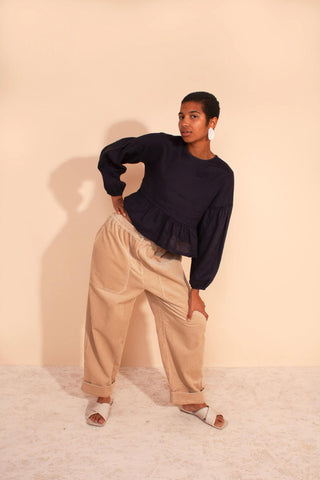 BECKETT CORDUROY TROUSERS | BEIGE