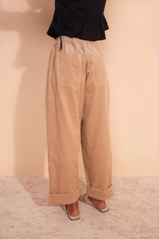 BECKETT CORDUROY TROUSERS | BEIGE