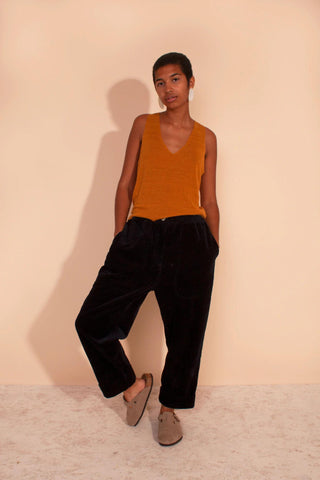 BECKETT CORDUROY TROUSERS | NAVY