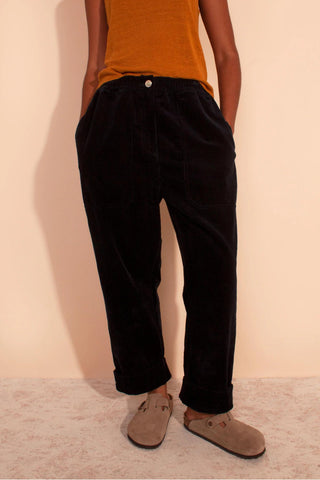 BECKETT CORDUROY TROUSERS | NAVY