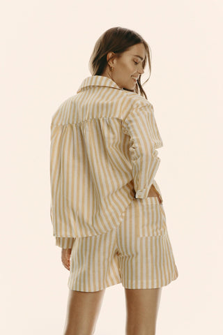 Bia Shirt | Yellow Stripe