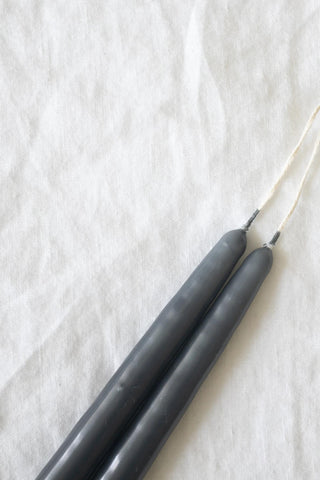 CHARCOAL TAPER CANDLES | PAIR