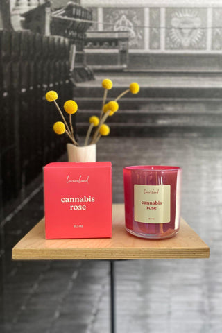 Cannabis Rose Candle