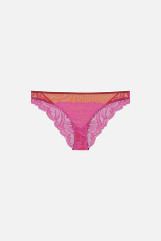 Alba Lace Knickers | Dark Pink
