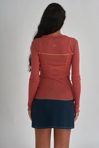 DELIA LONG SLEEVE TEE | ORANGE