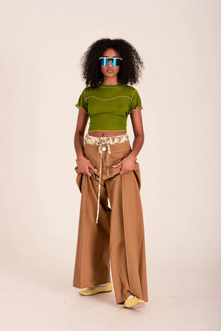 GIGI BABY TEE | OLIVE GREEN