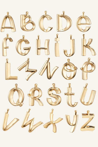 MONOGRAM NECKLACE GOLD | LETTER H