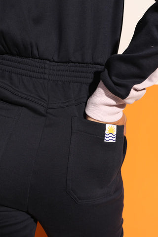Dom Boilersuit | Lilac & Navy