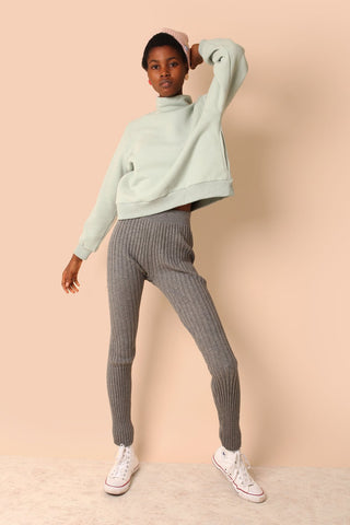 The perfect leggings for fall have arrived! Designed by L.F. Markey the Palmer Leggings feature a high-waist with a thick rib texture. Made from a wool cotton blend, GOTS certified. Paired with the Walker Top for the ultimate cozy set. 